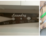 wood sign Laundry room