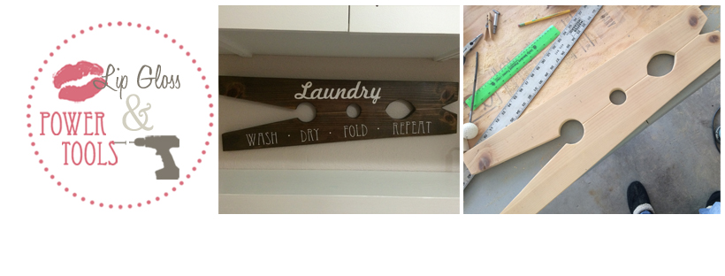 wood sign Laundry room