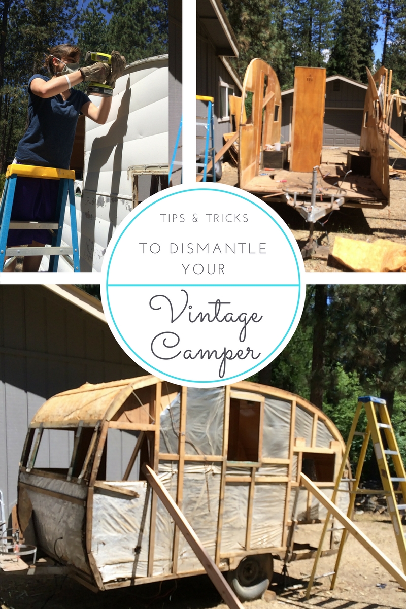dismantling camper