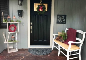 front door wit wreath